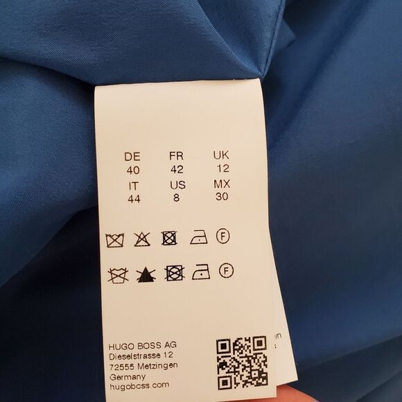 Hugo Boss 'Danafea' Zippered Sheath Dress - size 8 in Blue - Picture 15 of 16